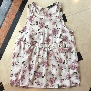 Peplum / babydoll floral tank